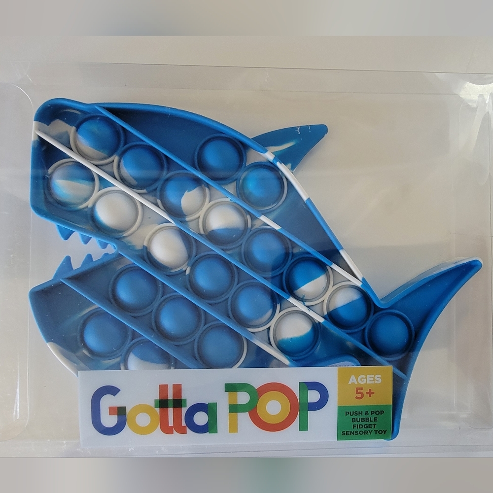 Shark pop it fidget toy